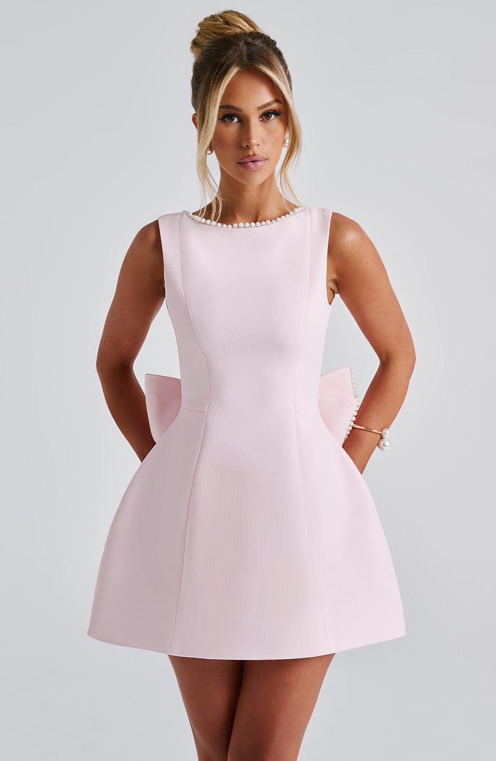 Carrie Mini Elbise - Blush