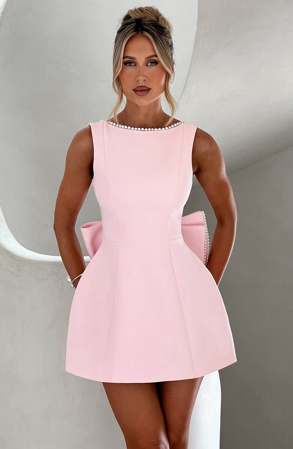 Carrie Mini Elbise - Blush