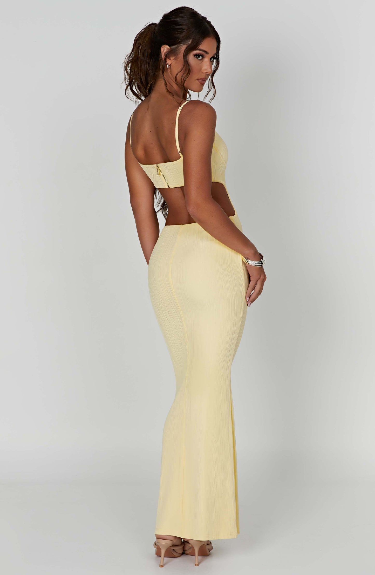 Celine Maksi Elbise - Limon