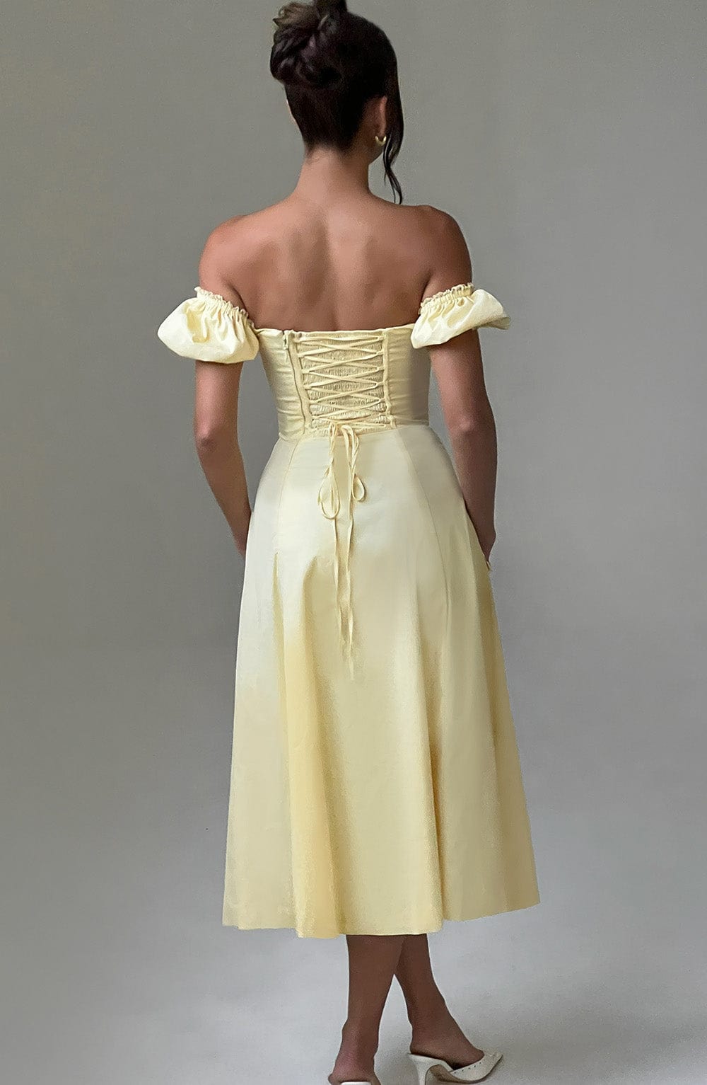 Courtney Midi Elbise - Limon
