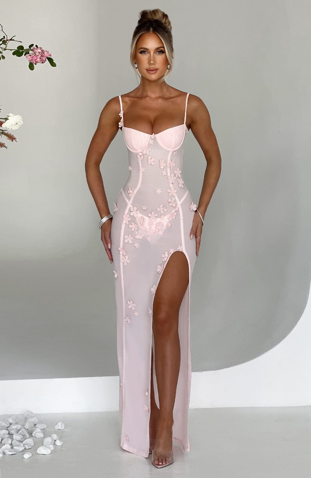 Dalary Maksi Elbise - Blush