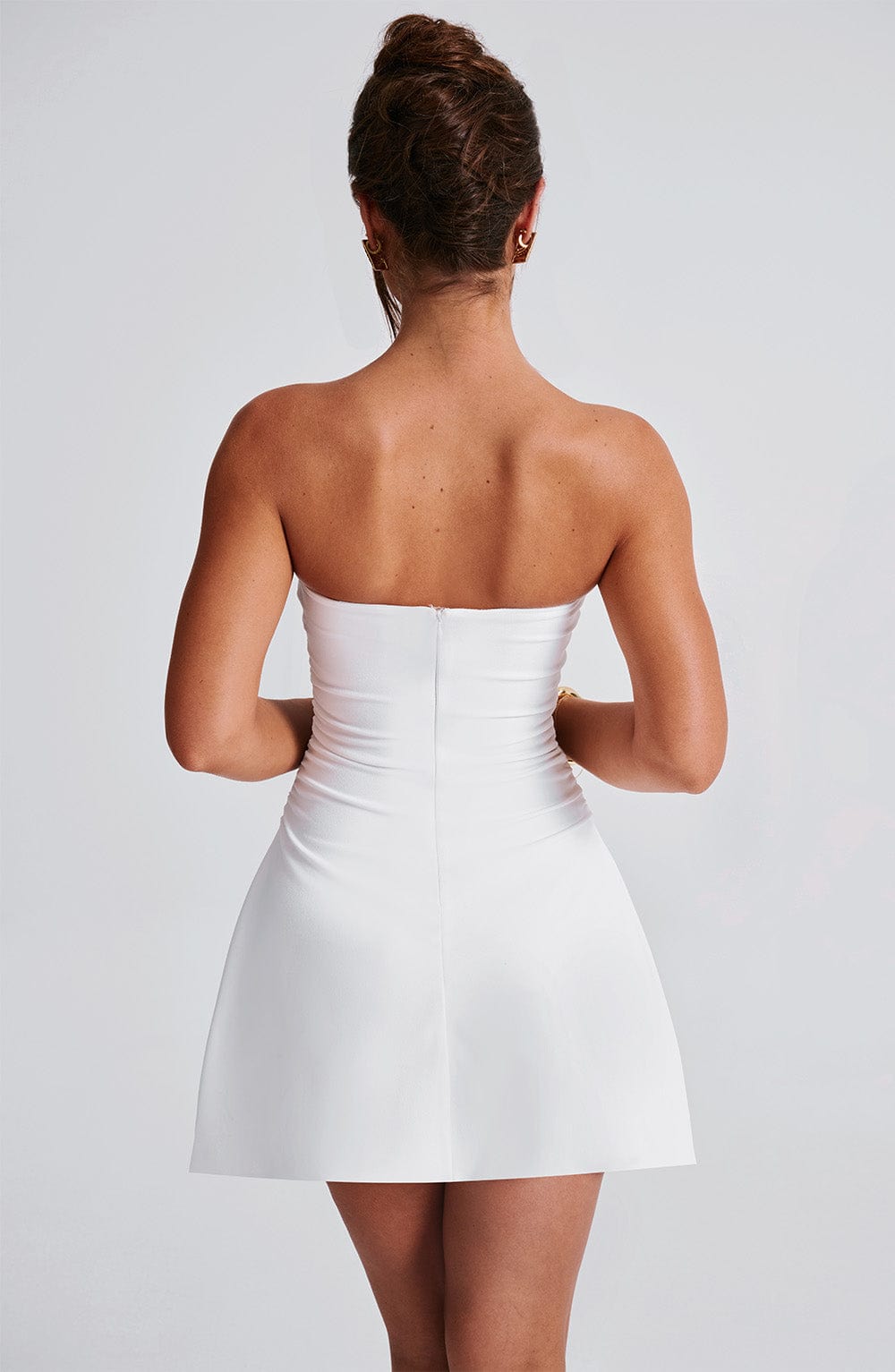 Fleur Mini Elbise - Fildişi