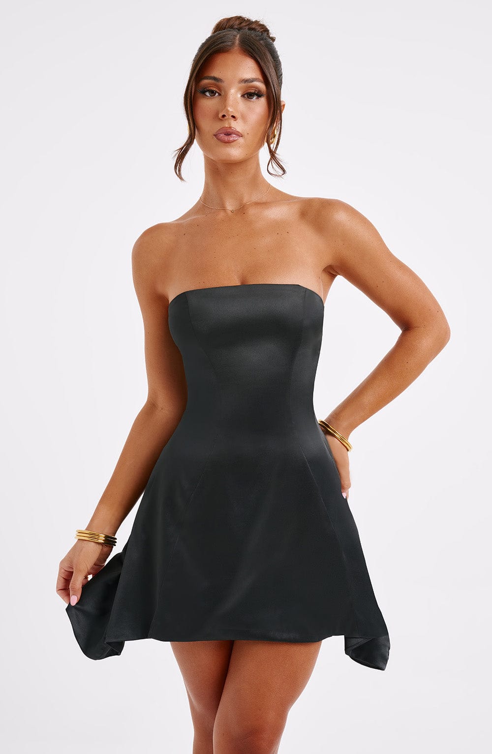 Freja Mini Elbise - Siyah