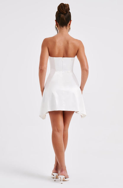 Freja Mini Elbise - Fildişi