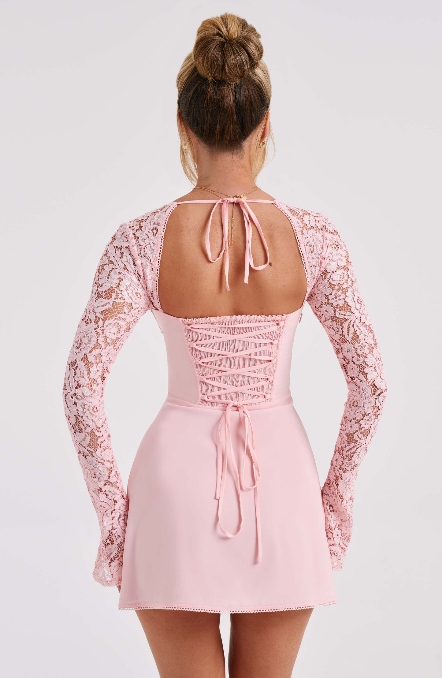 Jacinta Mini Elbise - Blush