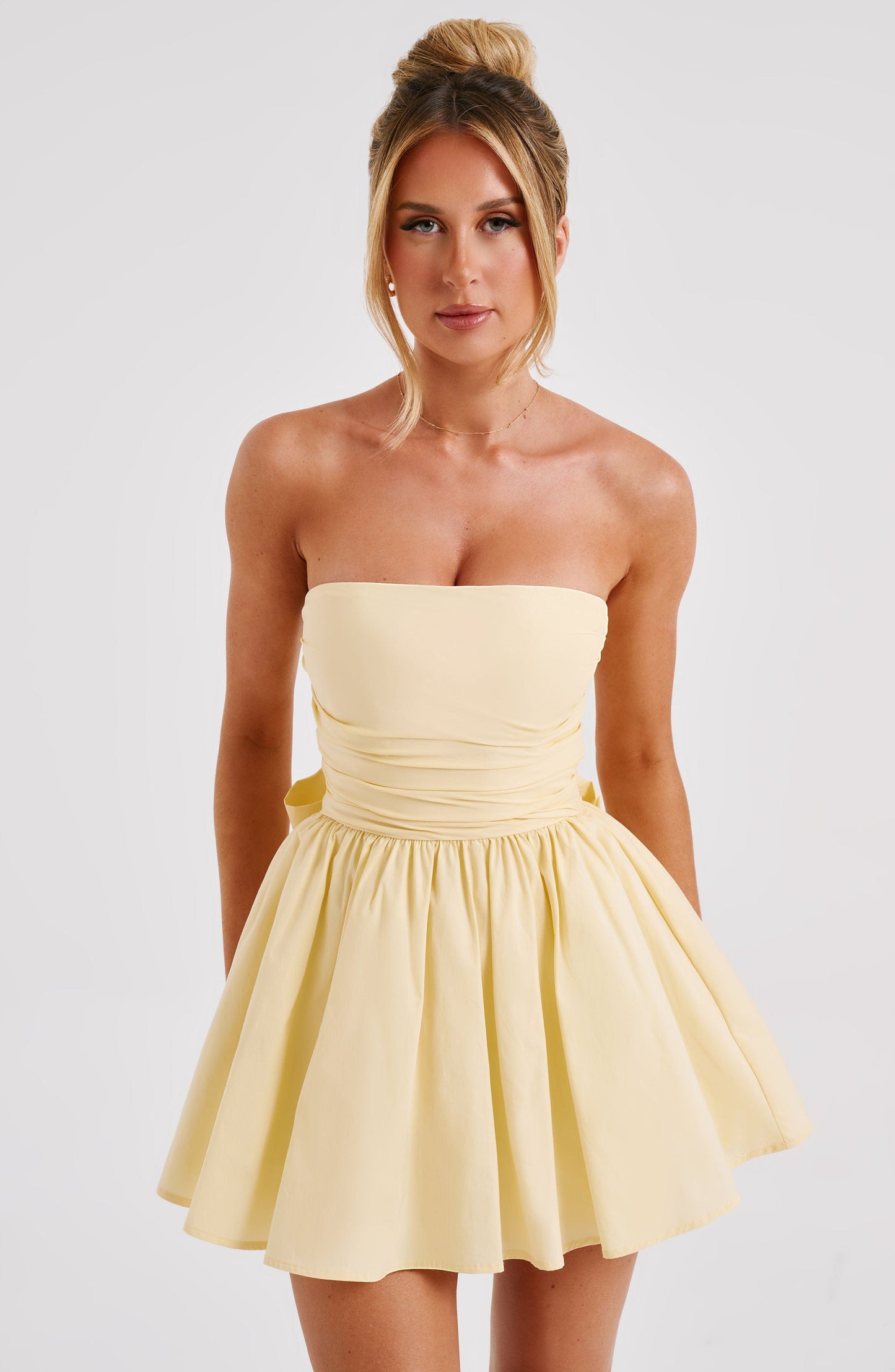 Katrina Mini Elbise - Limon