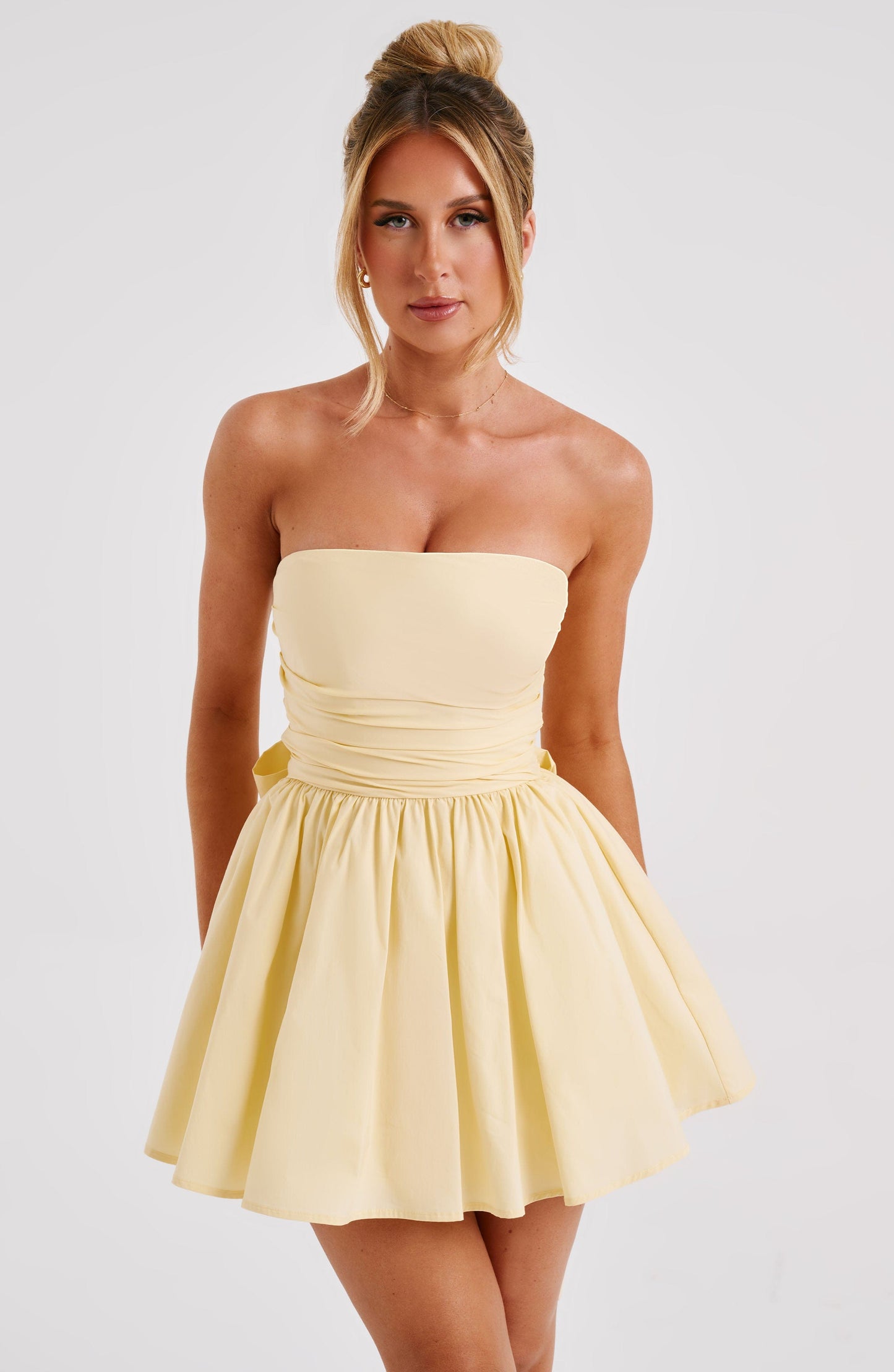 Katrina Mini Elbise - Limon