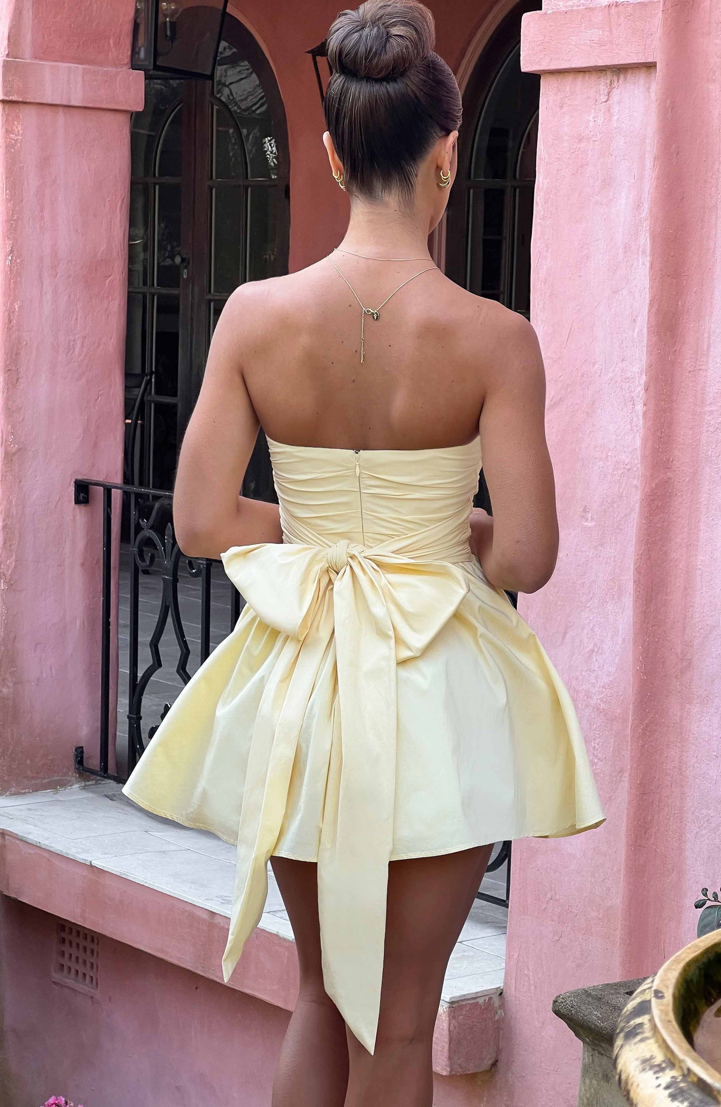 Katrina Mini Elbise - Limon