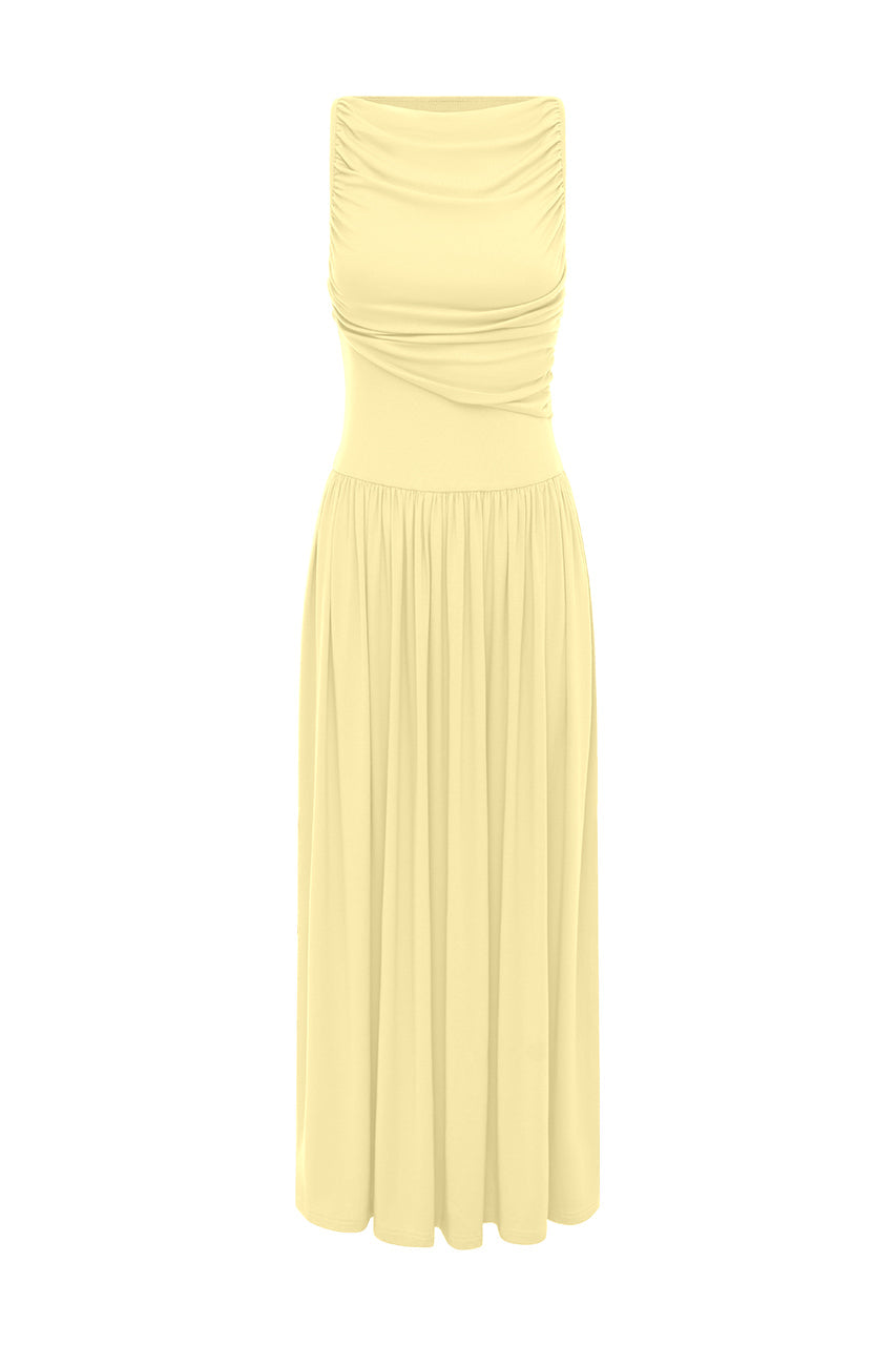Nalla Maxi Elbise - Limon