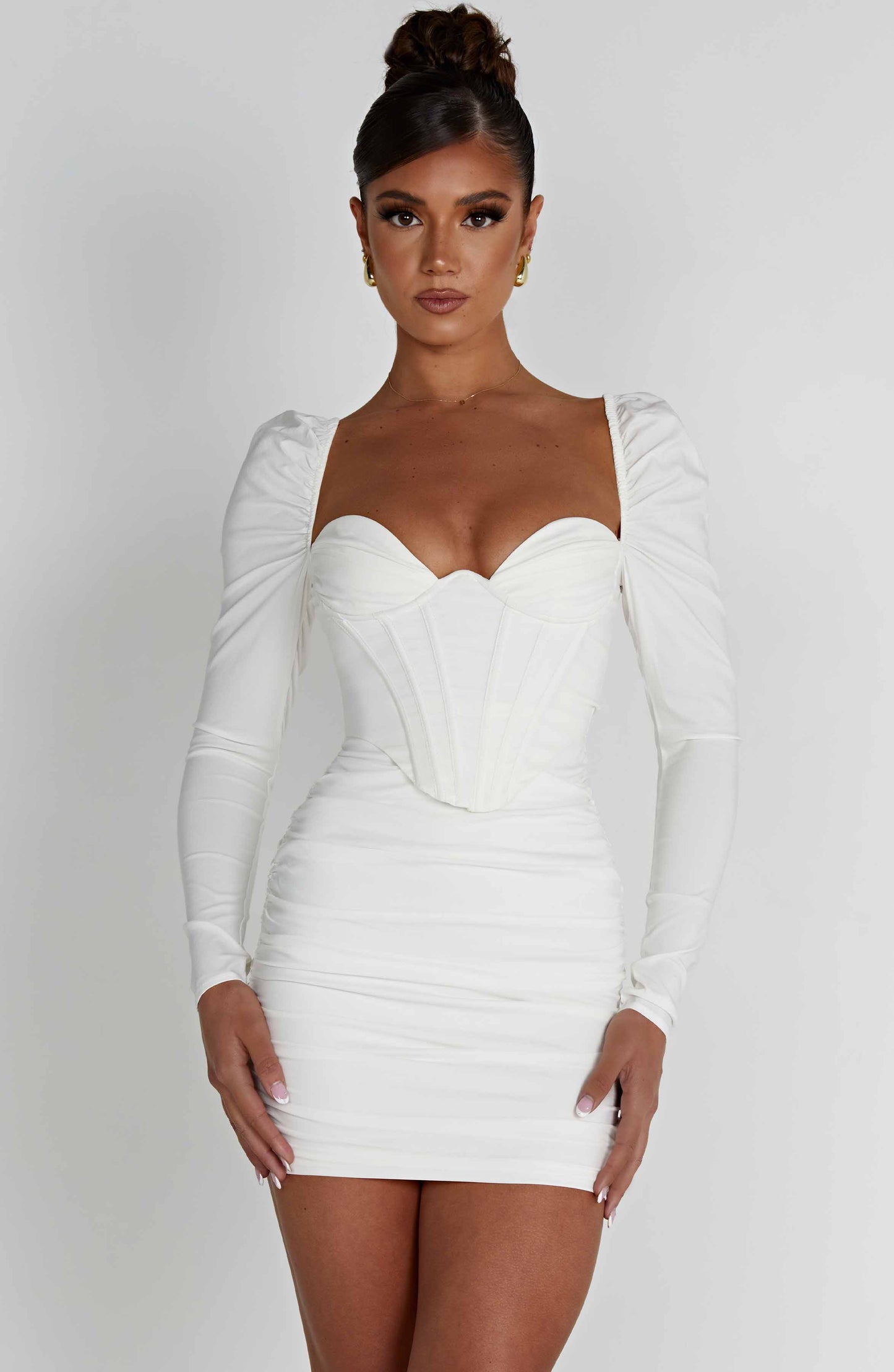 Louise Mini Elbise - Beyaz
