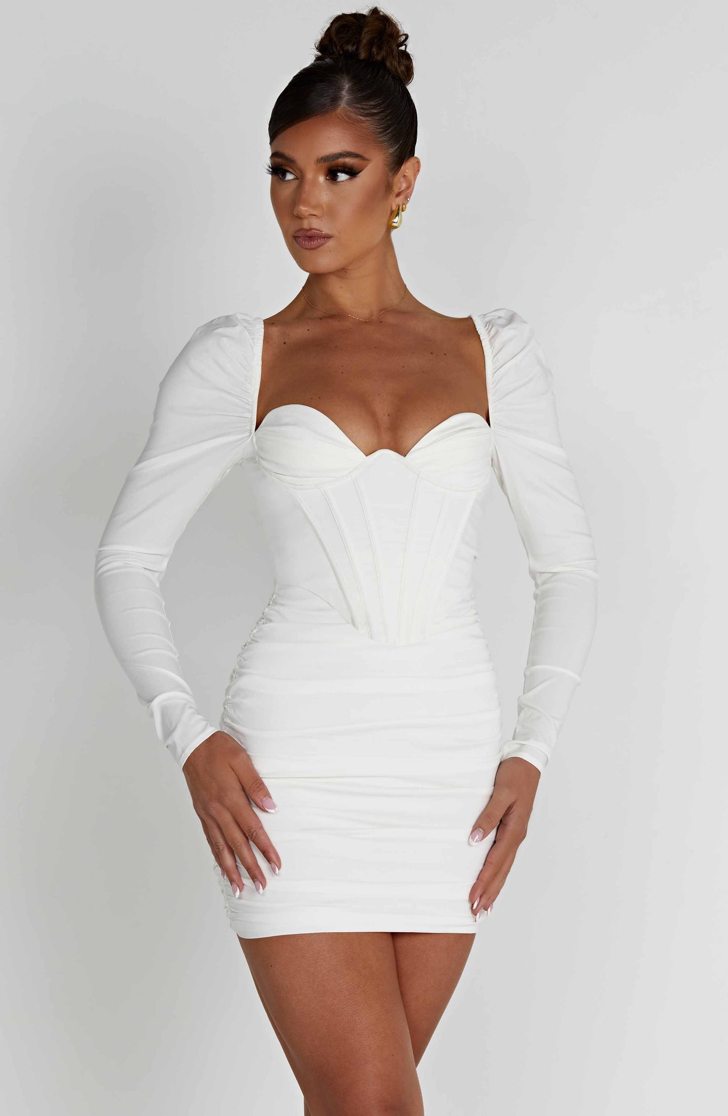 Louise Mini Elbise - Beyaz