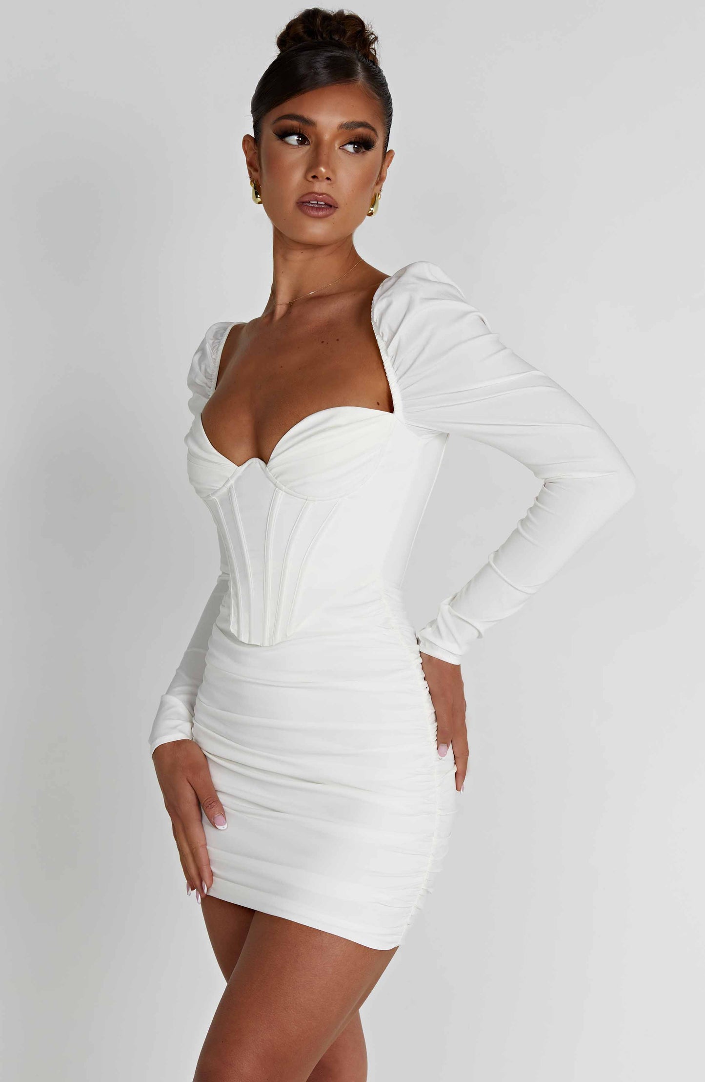 Louise Mini Elbise - Beyaz