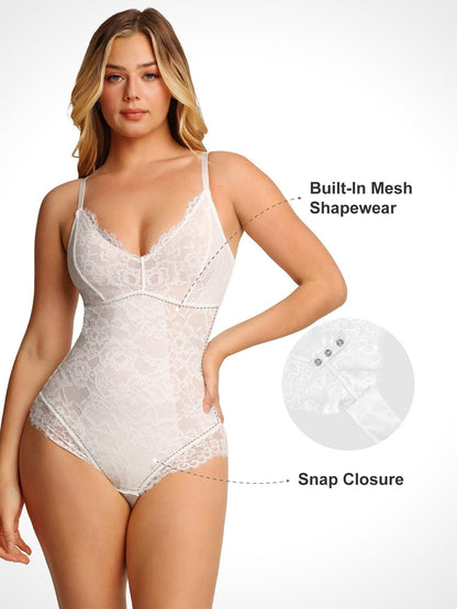 Shapewear Tam Dantel Bodysuit Midi İş Kıyafeti Etek Takımı