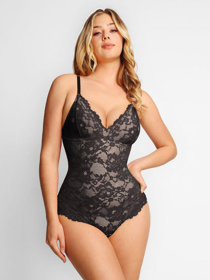 Shapewear Tam Dantel Bodysuit Midi İş Kıyafeti Etek Takımı