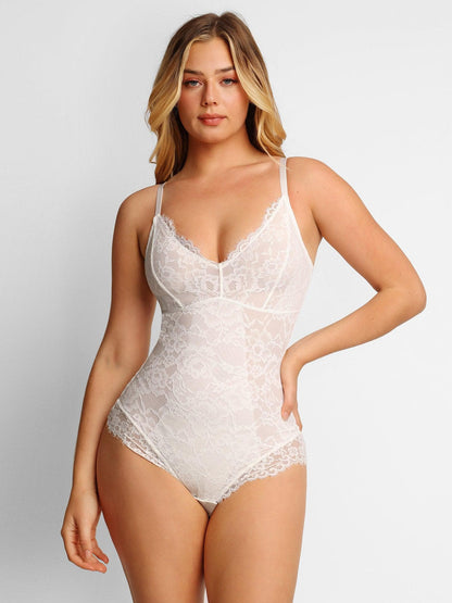 Shapewear Tam Dantel Bodysuit Midi İş Kıyafeti Etek Takımı