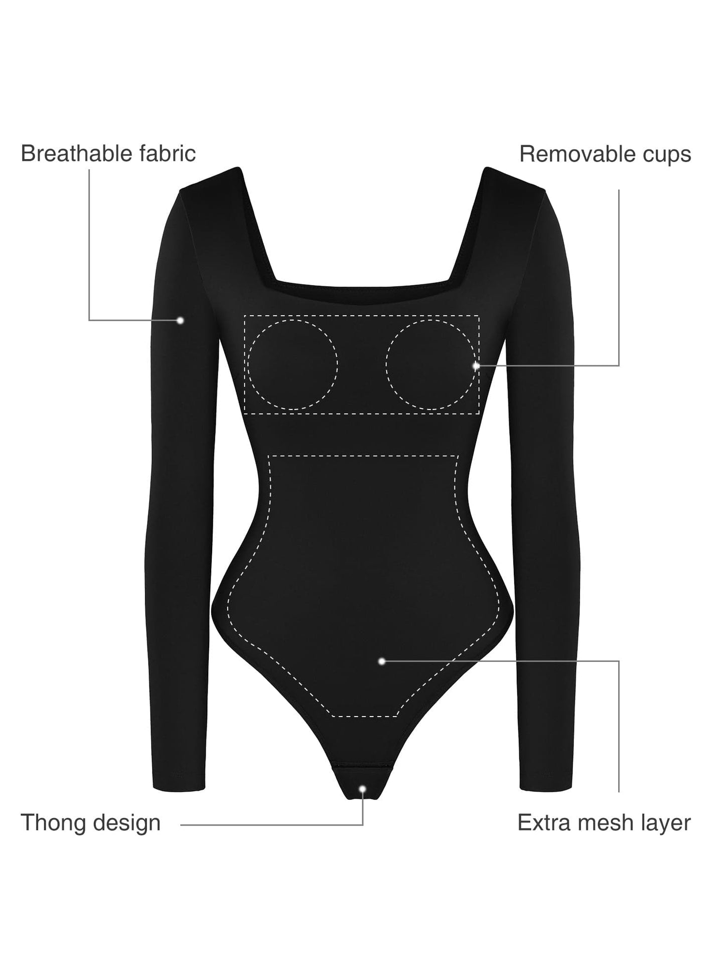 Shapewear Uzun Kollu Şekillendirici Bodysuit Deri Midi Etek Takım