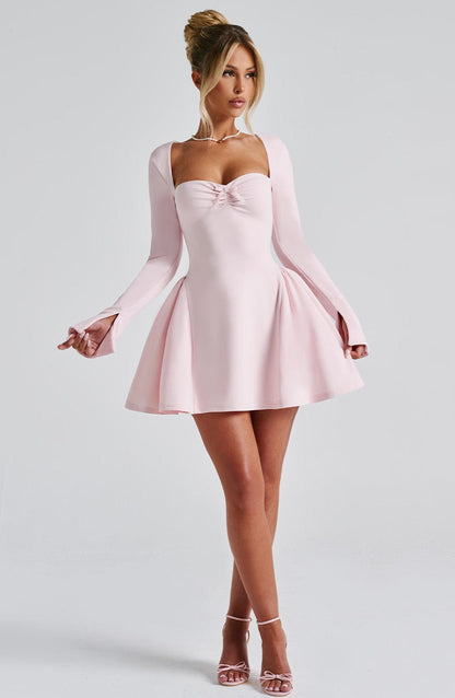 Megan Mini Elbise - Blush