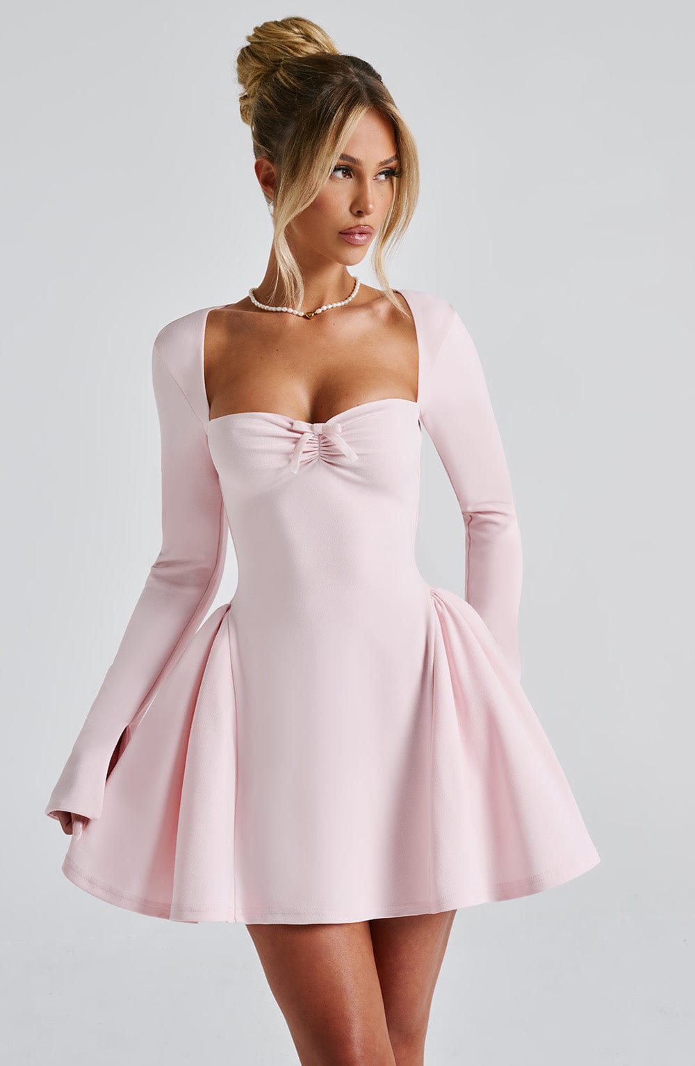 Megan Mini Elbise - Blush