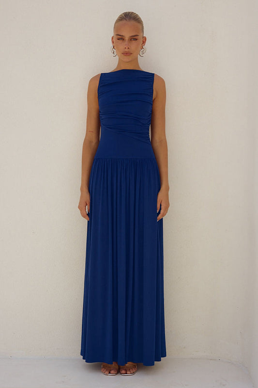 Nalla Maxi Elbise - Royal