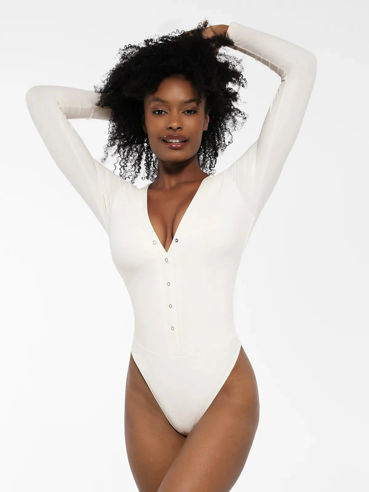 Redtag Thermal Shapewear Uzun Kollu Karın Kontrol Bodysuit