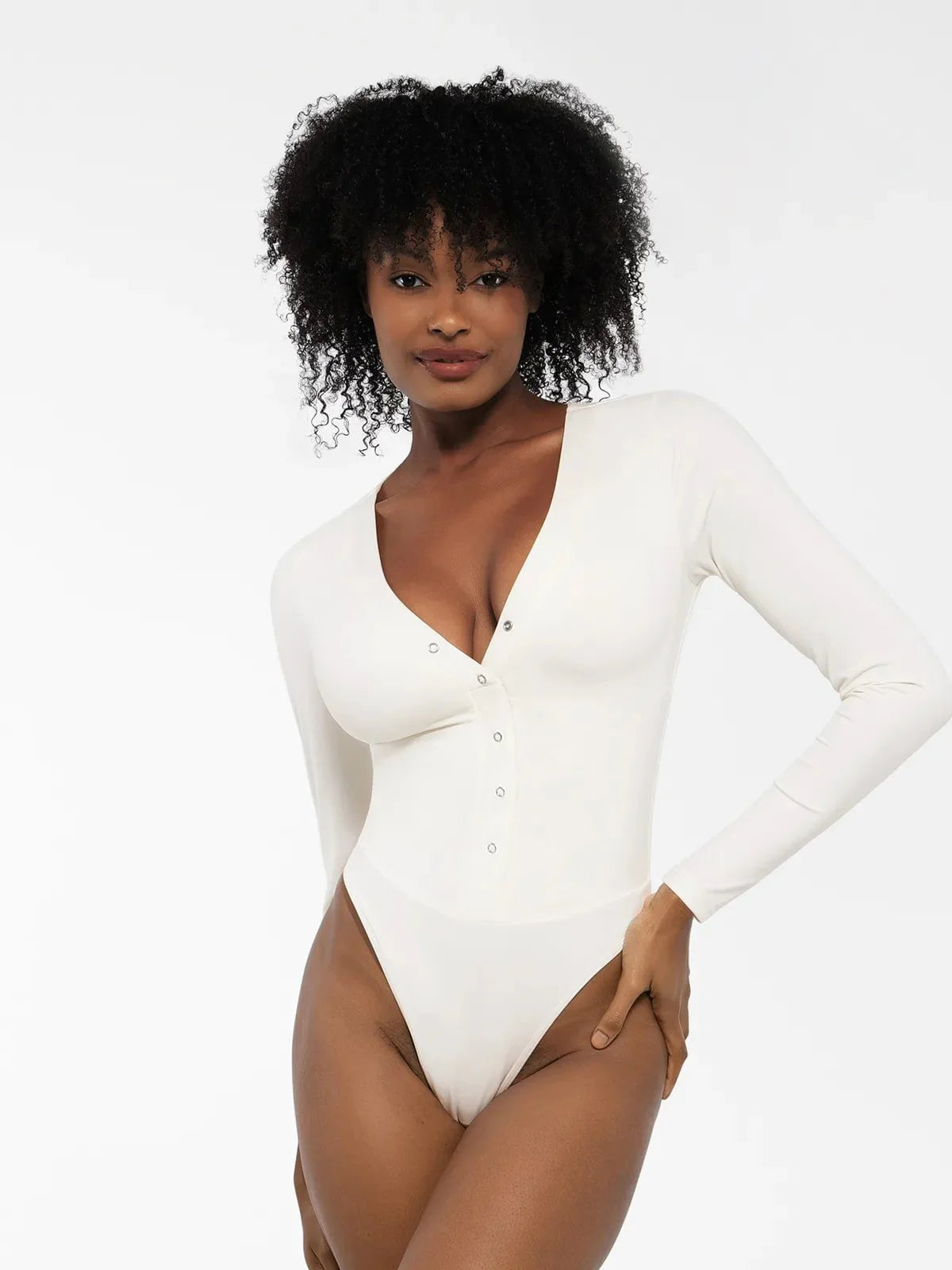 Redtag Thermal Shapewear Uzun Kollu Karın Kontrol Bodysuit