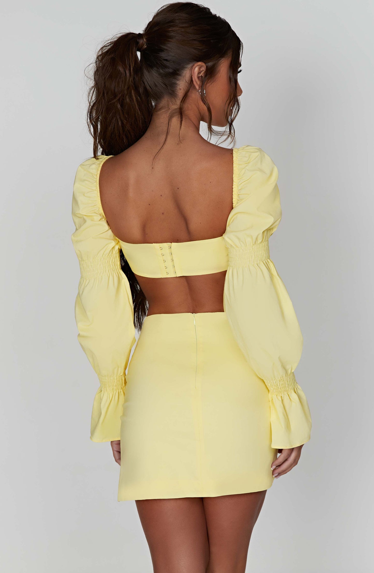 Perla Mini Etek - Limon