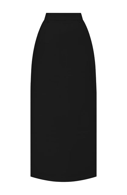 Piper Maksi Etek - Siyah