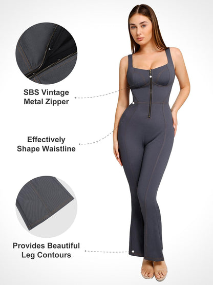 Shapewear Denim Şekillendirici Elbise veya Bodysuit veya Tulum