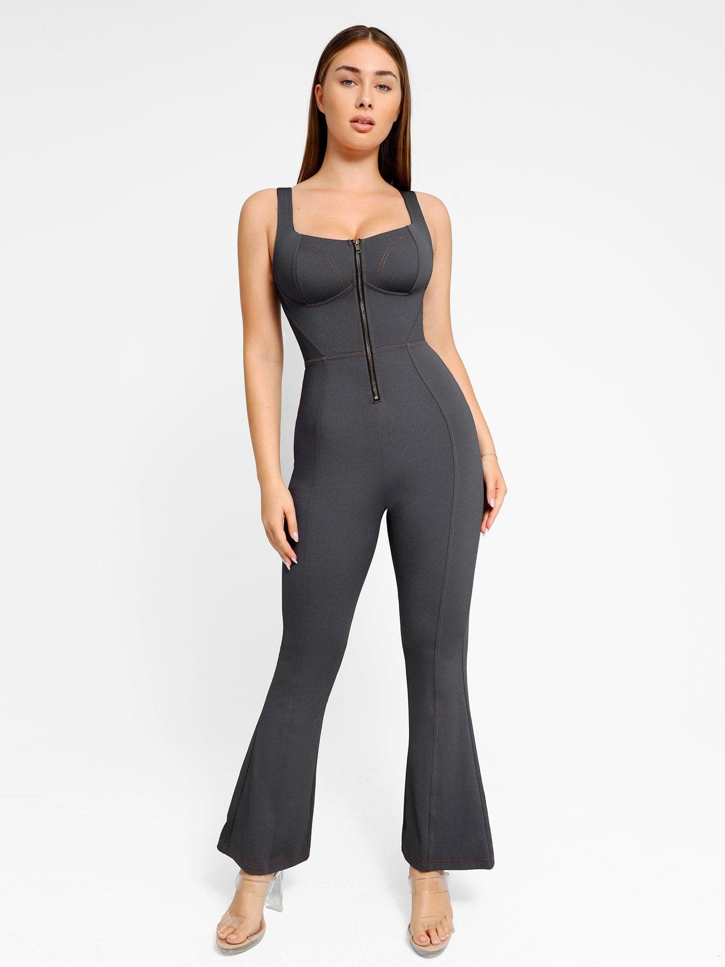 Shapewear Denim Şekillendirici Elbise veya Bodysuit veya Tulum