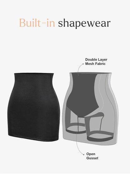 Shapewear Deri Şekillendirici Bodysuit veya Etek veya Pantalon