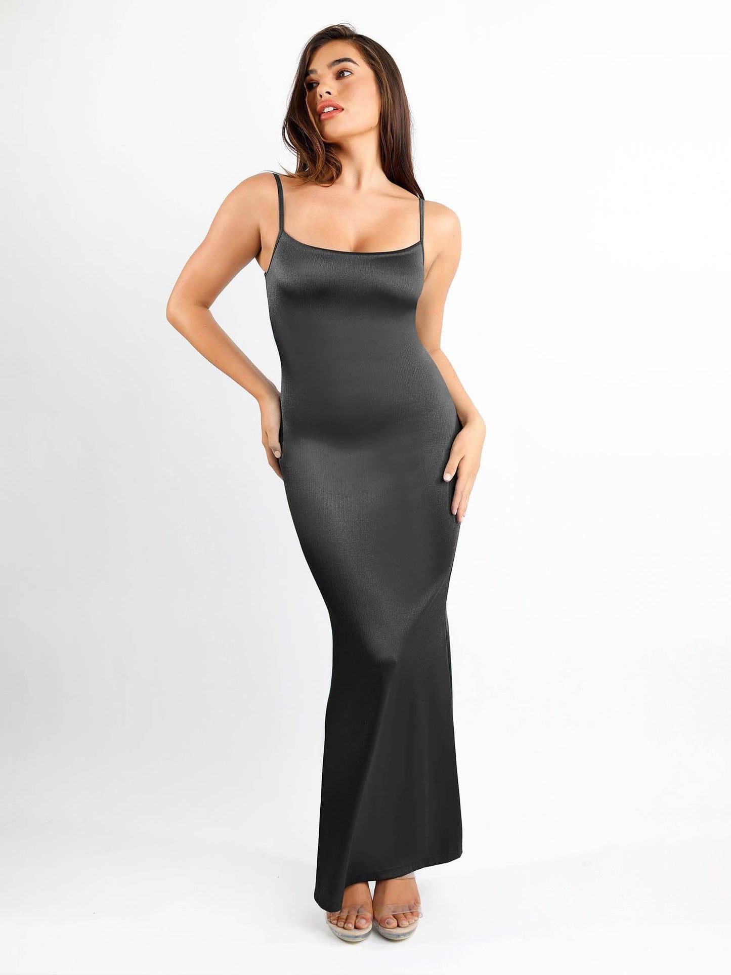 Shapewear Shine İnceltici Karın Kontrol Maxi Slip Elbise