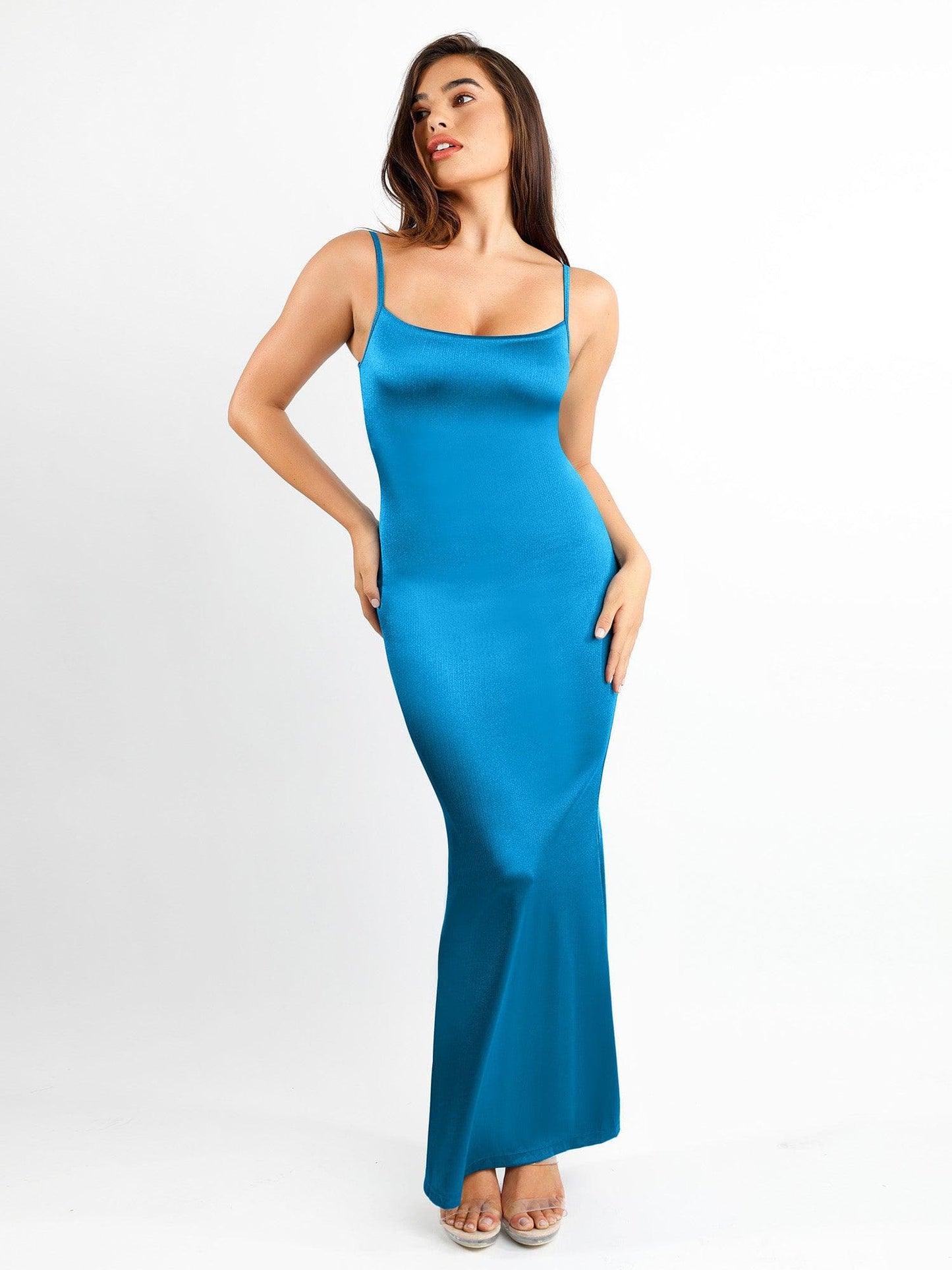 Shapewear Shine İnceltici Karın Kontrol Maxi Slip Elbise