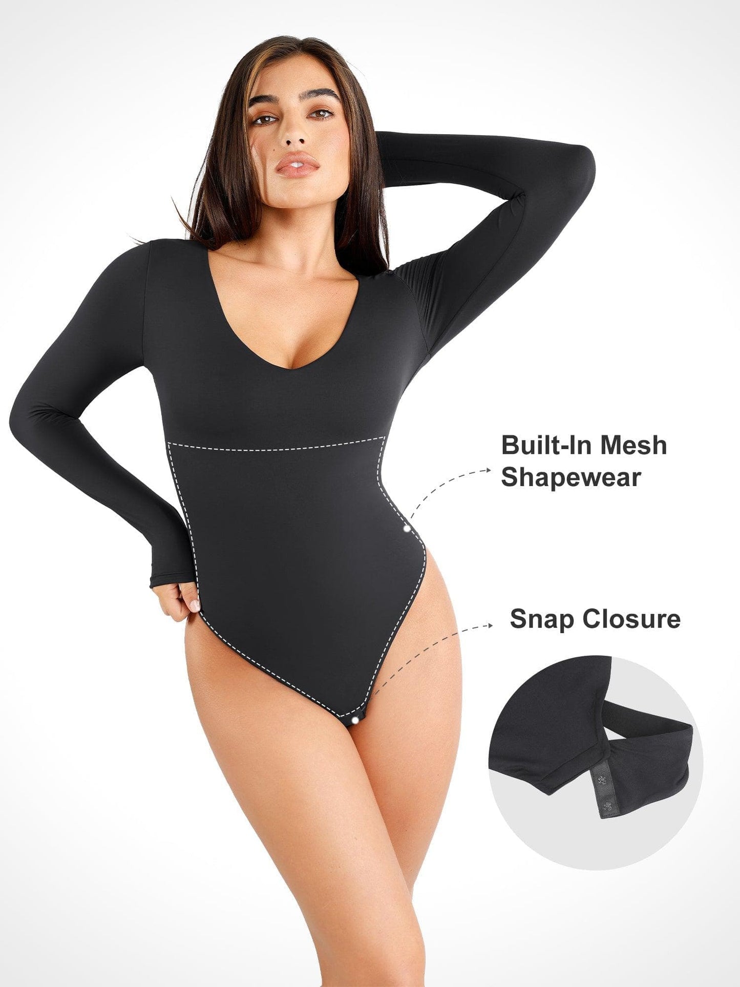 Shapewear Cloudsense Dikişsiz İnceltici Tanga Bodysuits