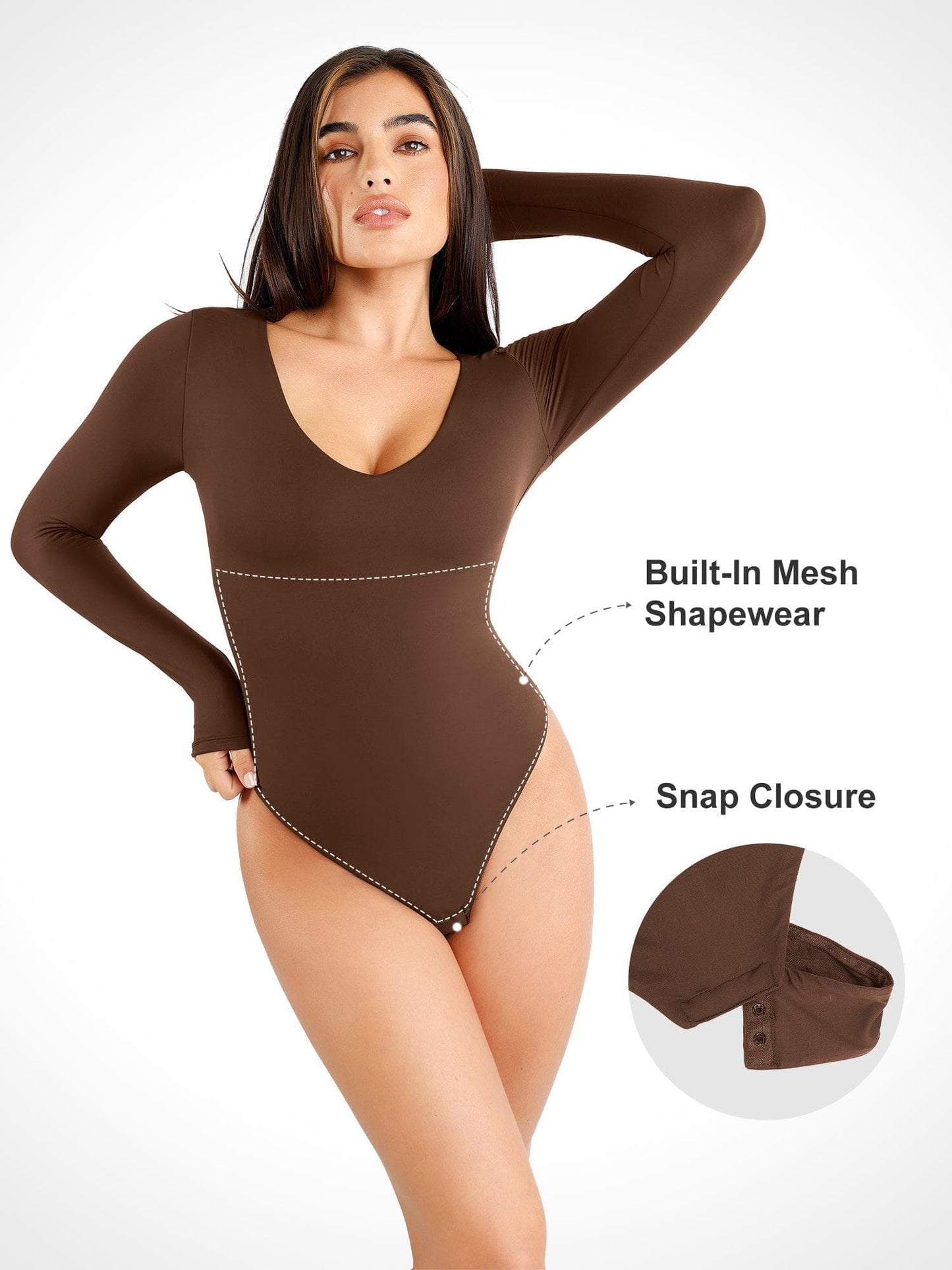 Shapewear Cloudsense Dikişsiz İnceltici Tanga Bodysuits