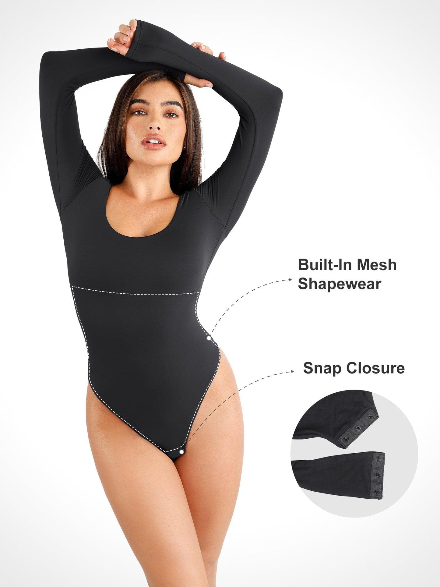 Shapewear Cloudsense Dikişsiz İnceltici Tanga Bodysuits