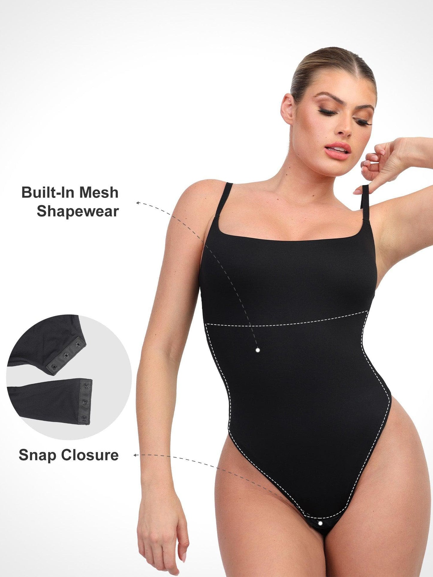 Shapewear CloudSense Yumuşak Şekillendirici Tanga Atlet Bodysuit