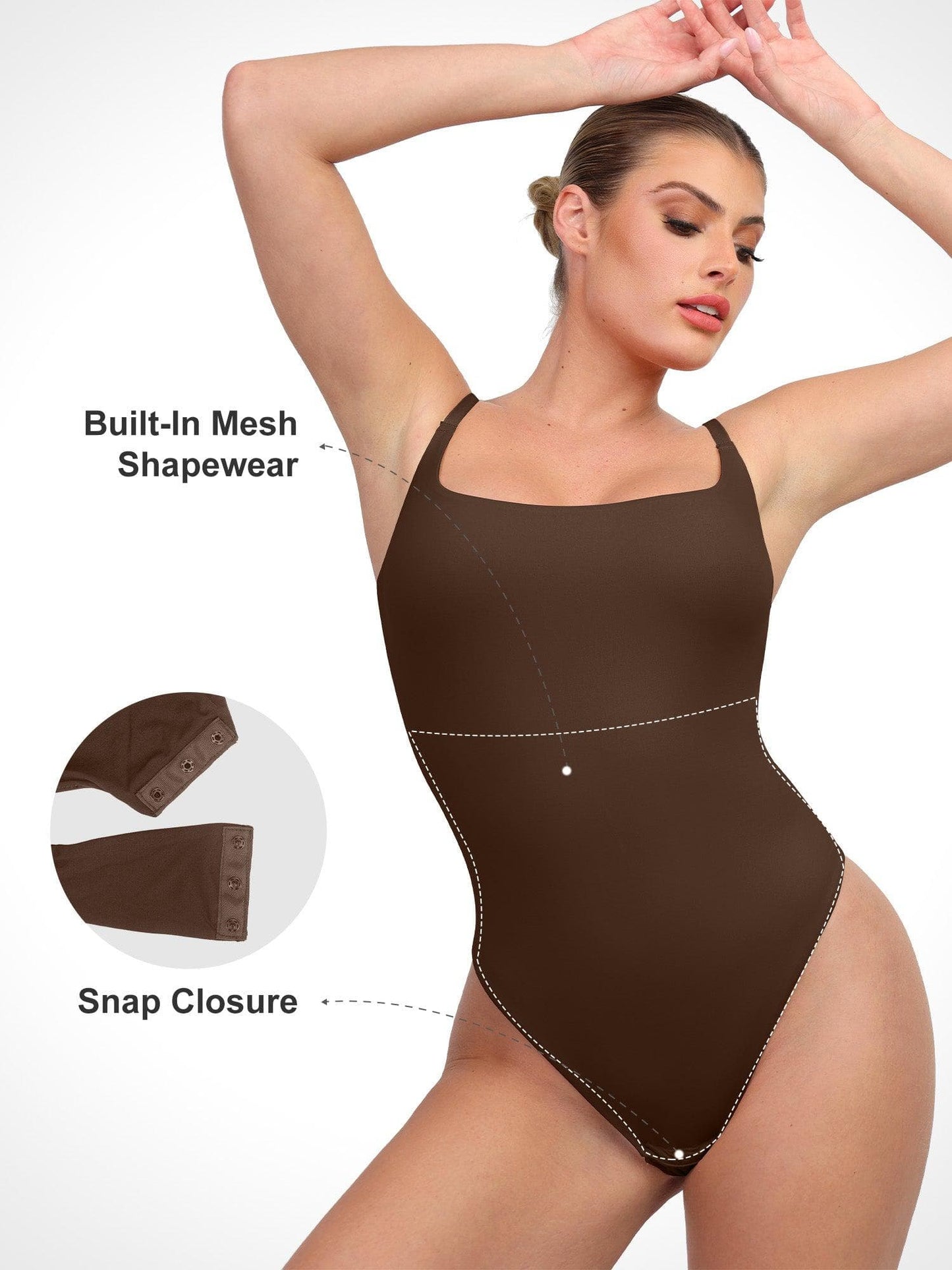 Shapewear CloudSense Yumuşak Şekillendirici Tanga Atlet Bodysuit