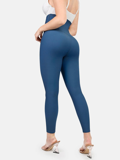 Shapewear Yüksek Bel Karın Kontrollü Denim Tayt