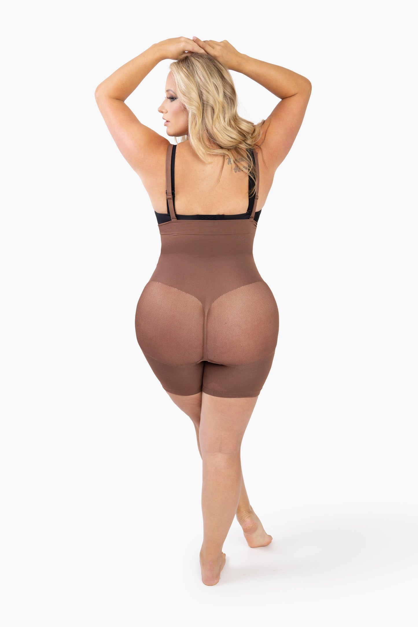 Shapewear File Karın Kontrollü Kalça Şekillendirici Bodysuit