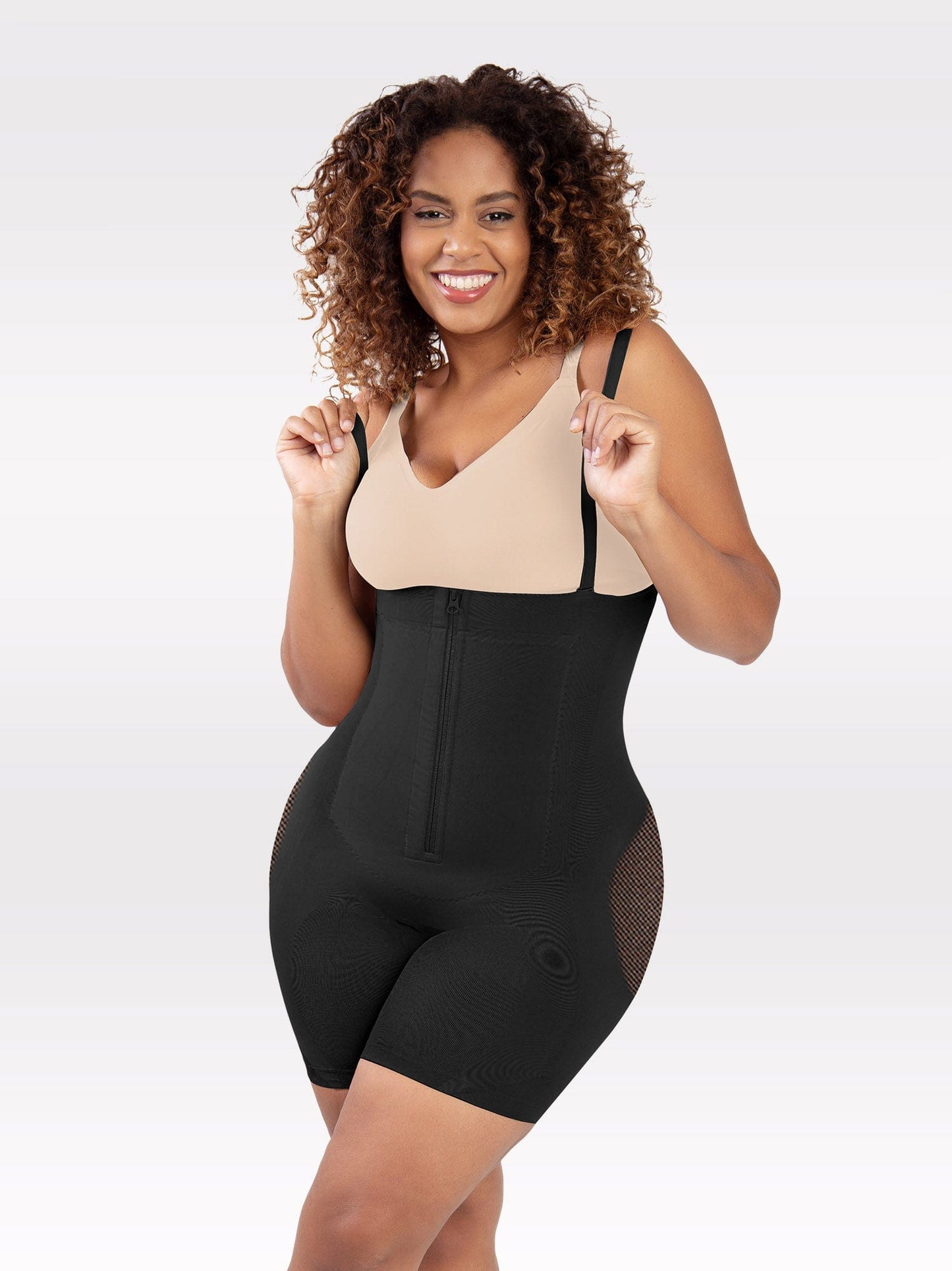 Shapewear File Karın Kontrollü Kalça Şekillendirici Bodysuit