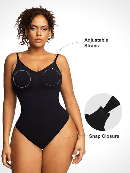 Shapewear Dikişsiz Düşük Sırt Karın Kontrol Tanga Bodysuit