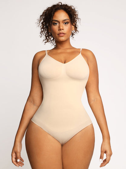 Shapewear Dikişsiz Düşük Sırt Karın Kontrol Tanga Bodysuit