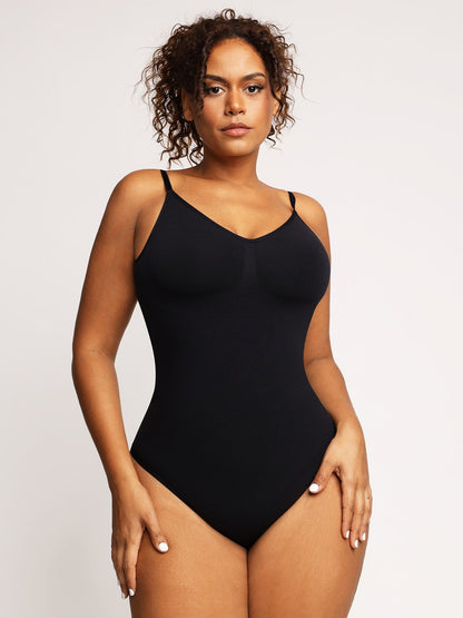 Shapewear Dikişsiz Düşük Sırt Karın Kontrol Tanga Bodysuit