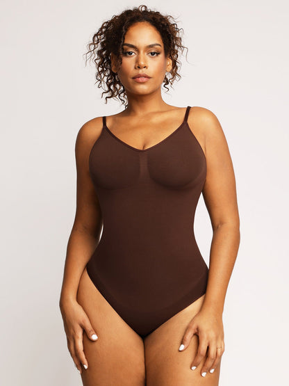 Shapewear Dikişsiz Düşük Sırt Karın Kontrol Tanga Bodysuit