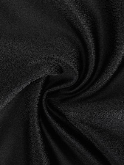 Shapewear Şekillendirici Parlaklık Diz Üstü Korse Romper