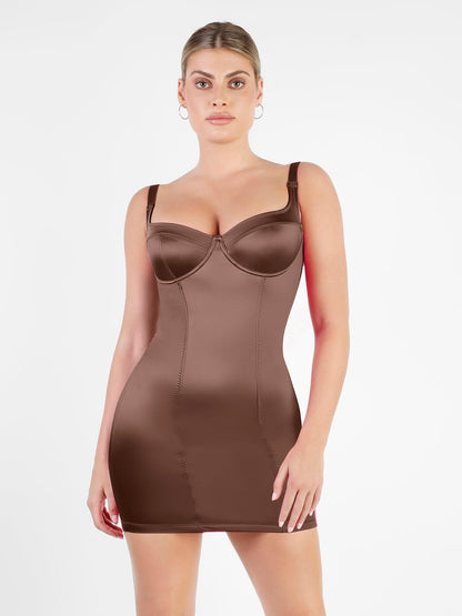 Metalik Parlak Shapewear Romper Veya Elbise Veya Tulum