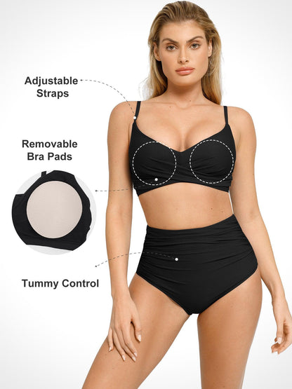 Shapewear Dantelli Şekillendirici Bikini Üstü ve Altı Seti