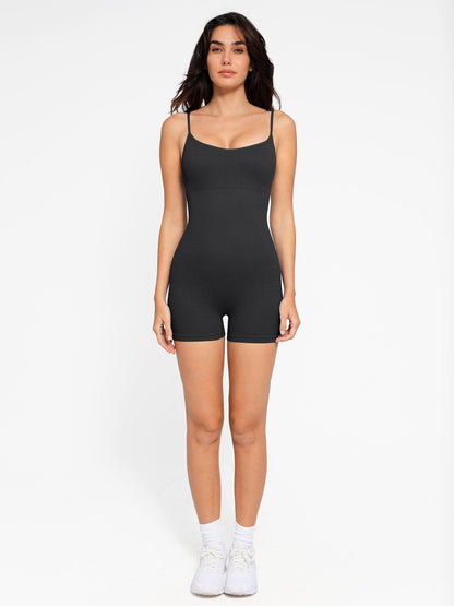 The Shapewear Romper Dikişsiz Nervürlü Tank