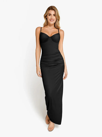 Shapewear Dantelli Parlatıcı Şekillendirici Maksi Slip Elbise