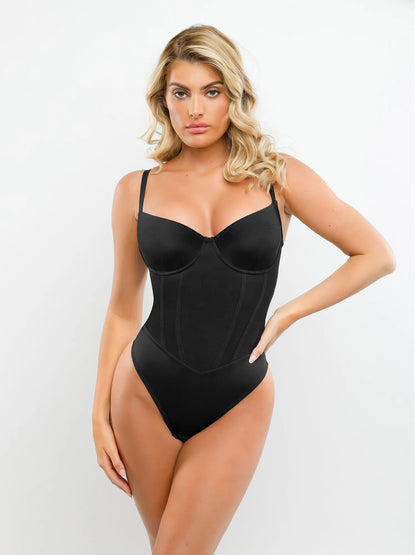 Shapewear Karın Kontrol Korse Tanga Bodysuit